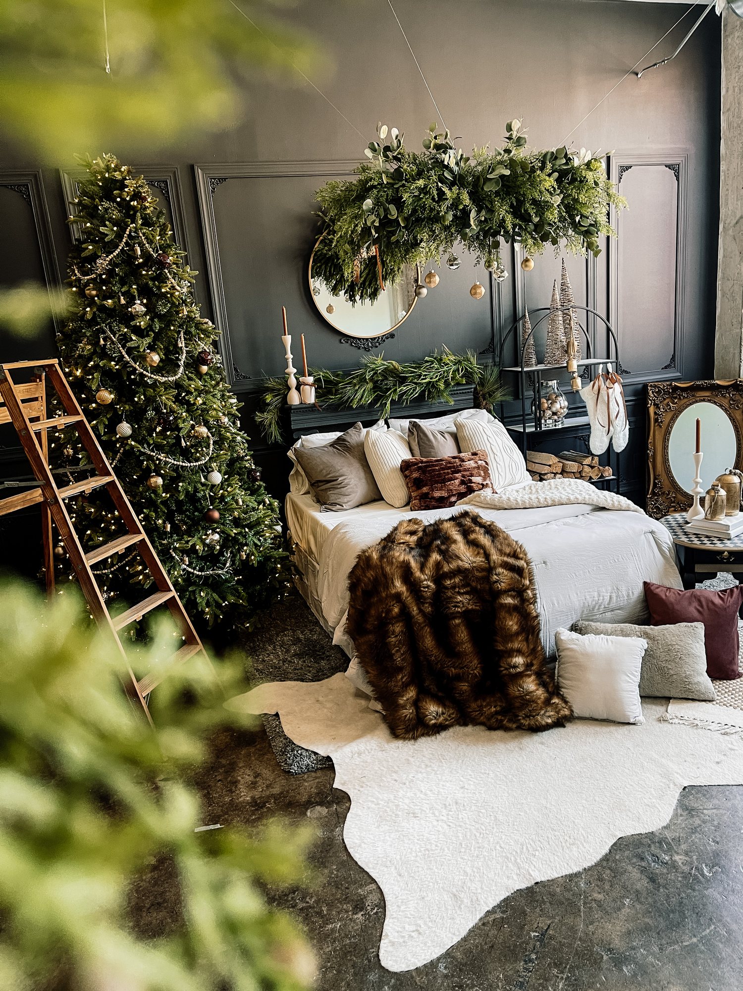 Cozy Holiday Studio Setup